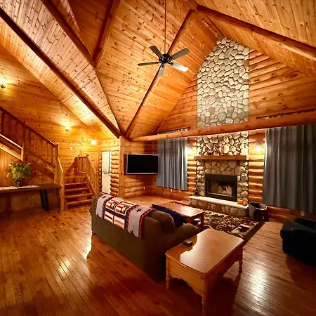 Serene Log Cabin Forest Retreat